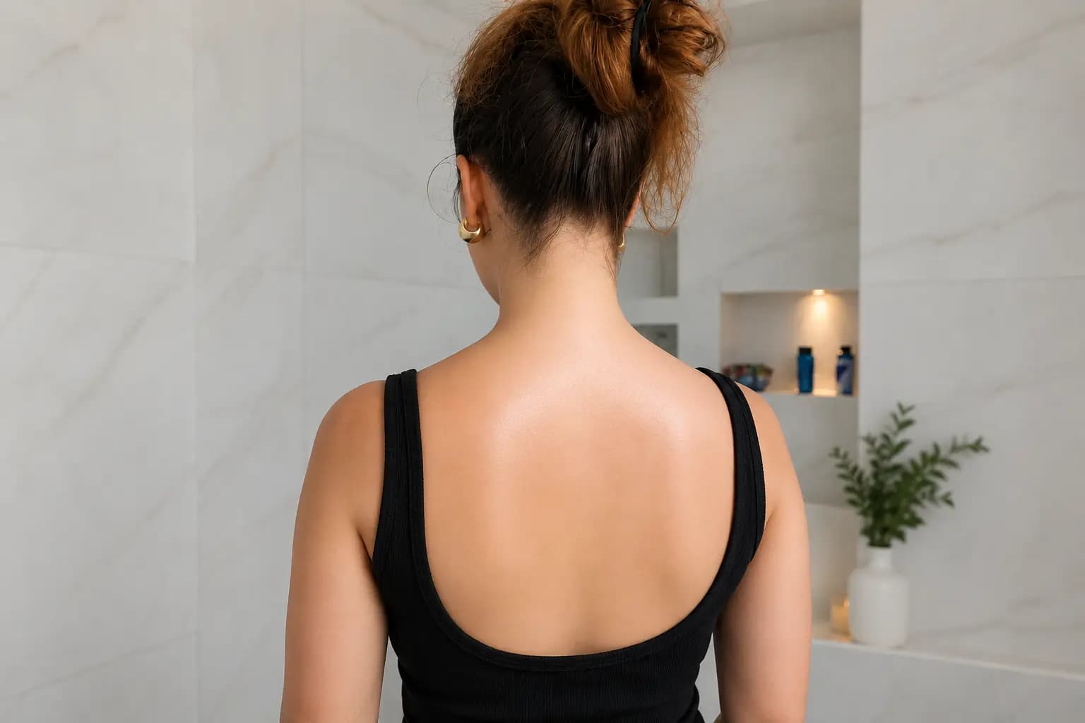 Back skin before Tebrima body ritual