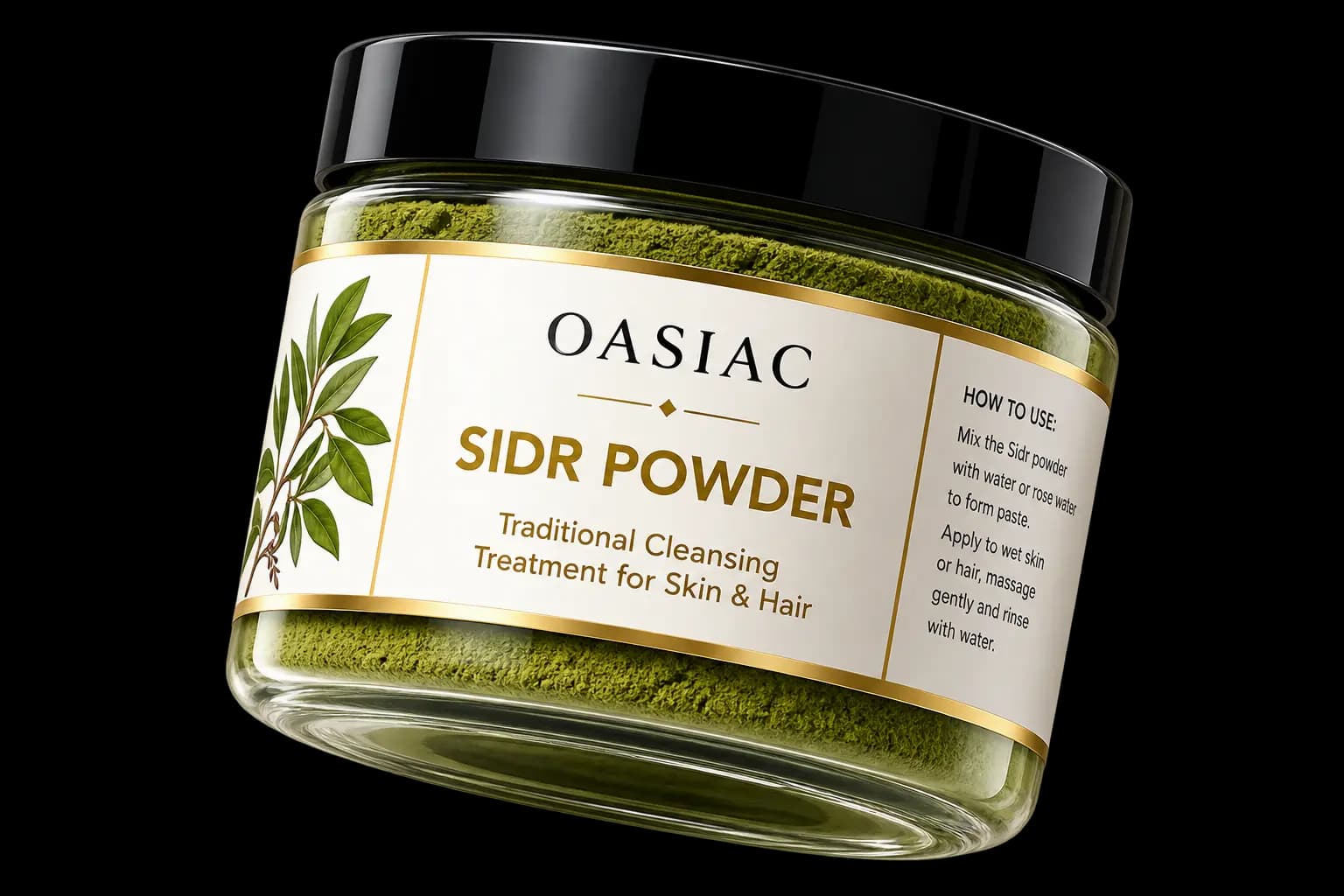 Oasiac Sidr Powder Traditional Cleansing Treatment for Skin and Hair