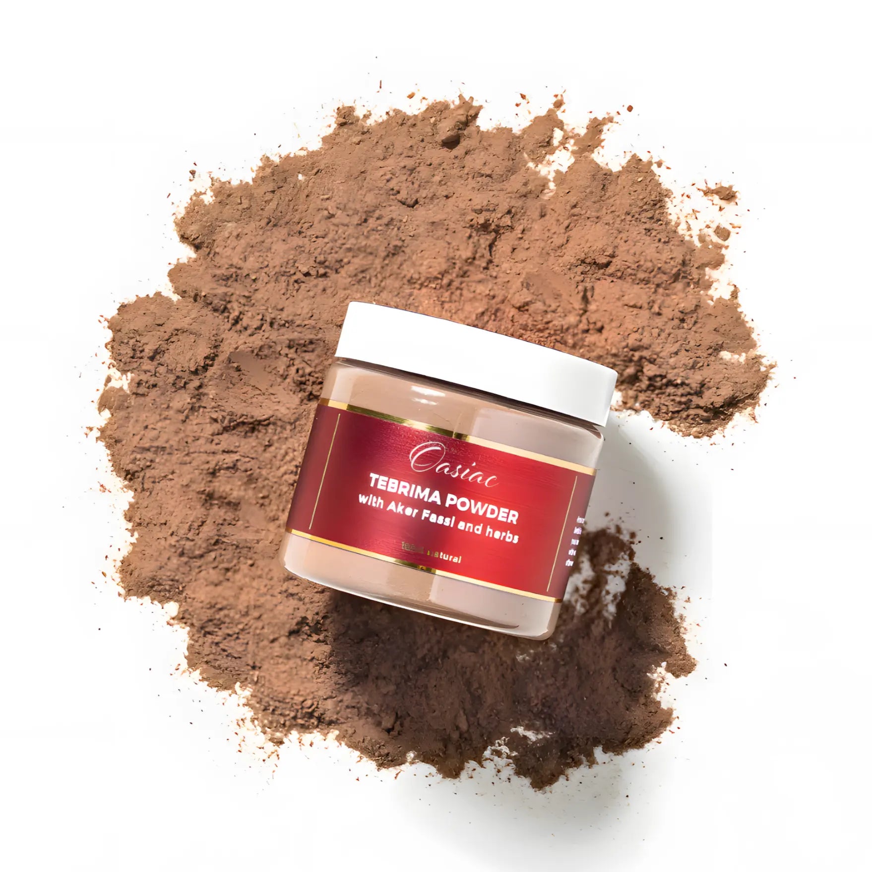 Tebrima Herbal Powder for Face and Body, Skin Brightening Moroccan Secret Oasiac