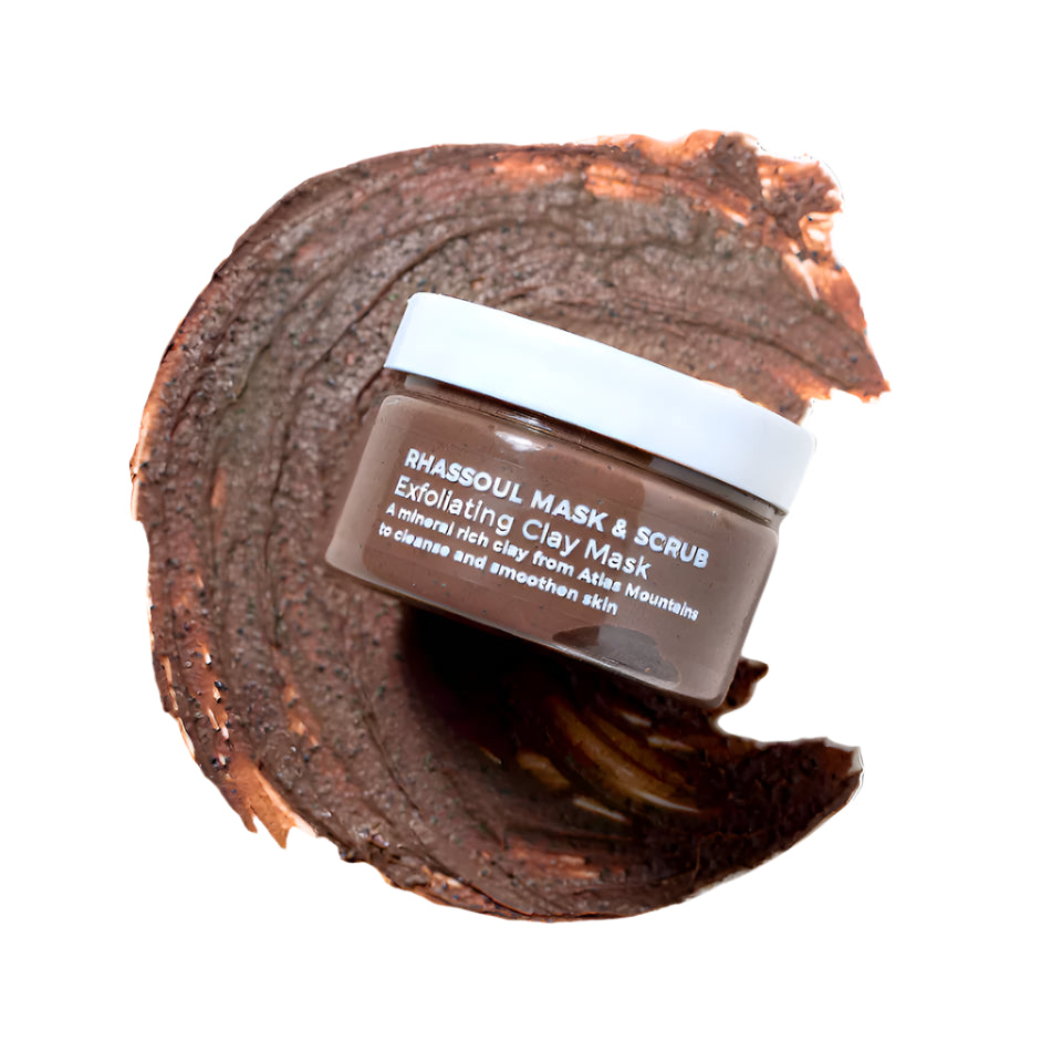 Moroccan Ghassoul Clay Powder 100g, Deep Pore Cleansing and Detox Mask